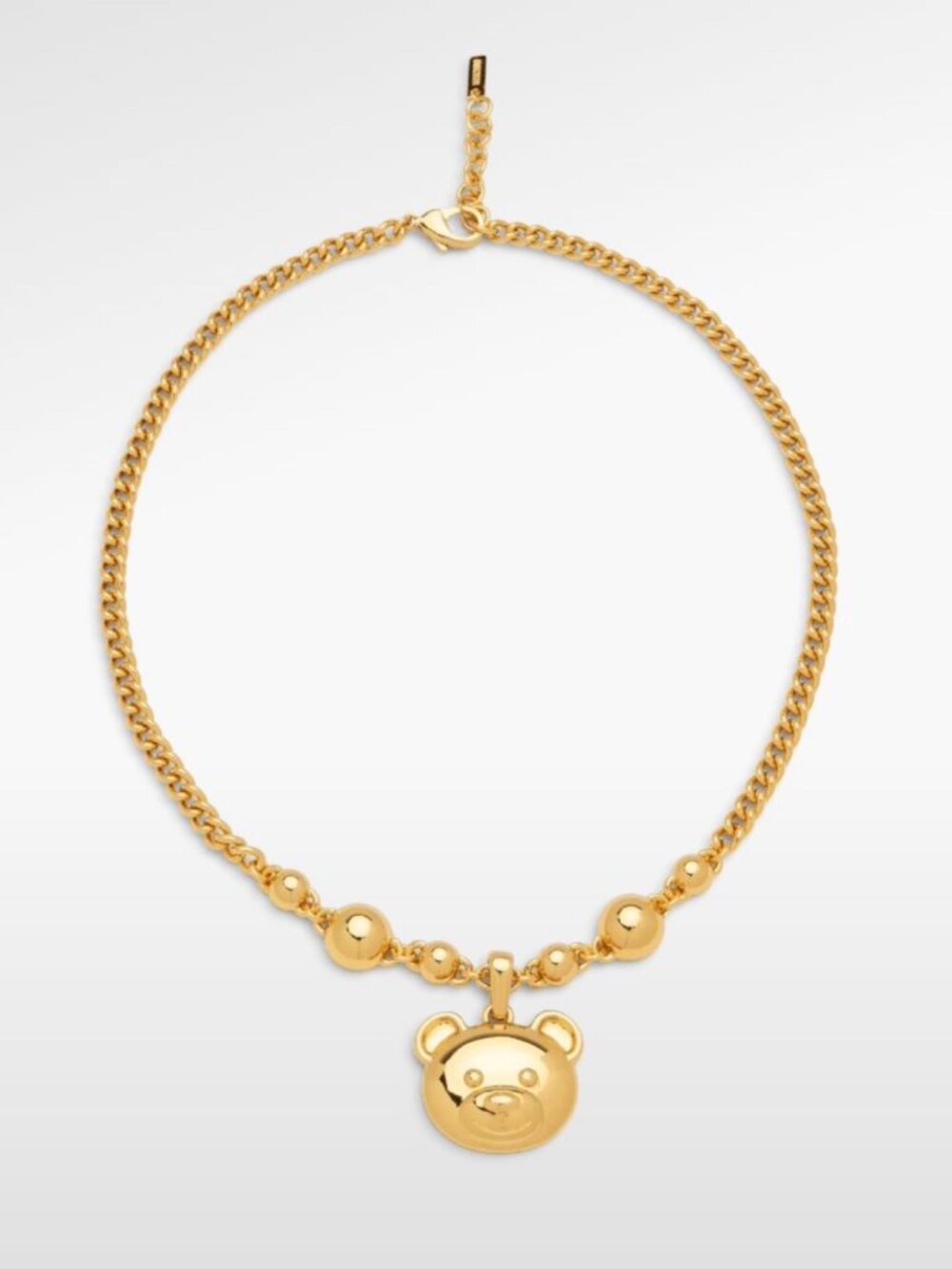 Moschino Gold Teddy Bear Pendant Necklace – New with Tags
